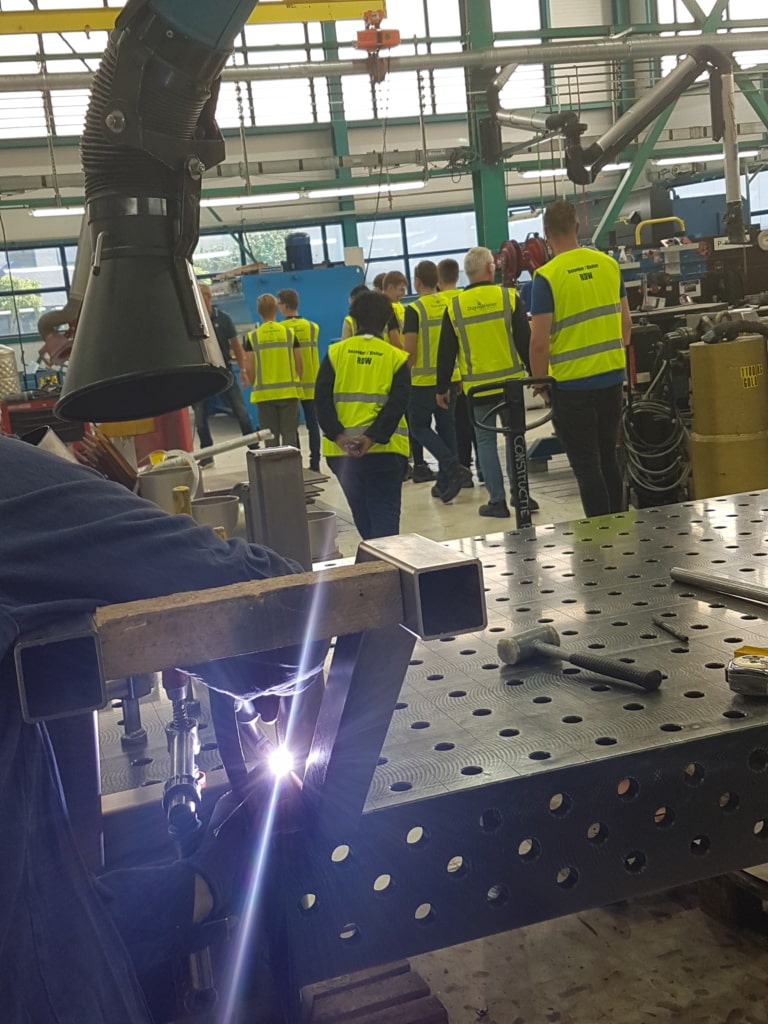 School students visit factory